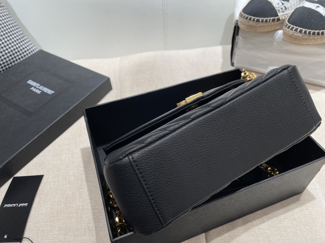 Replica Ysl Envelope Medium Bag In Mix Embossed Leather-Gold