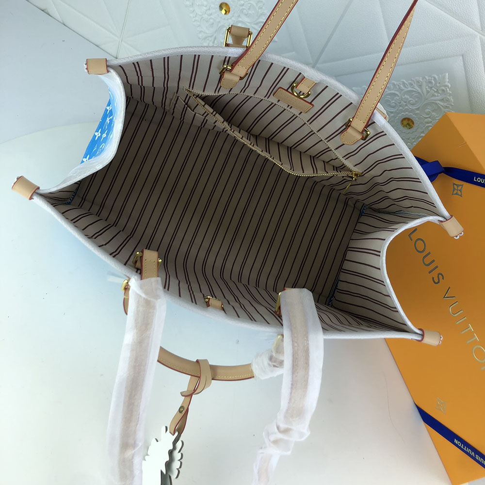 Replica Louis Vuitton Onthego Gm Blue/Pink/Mist