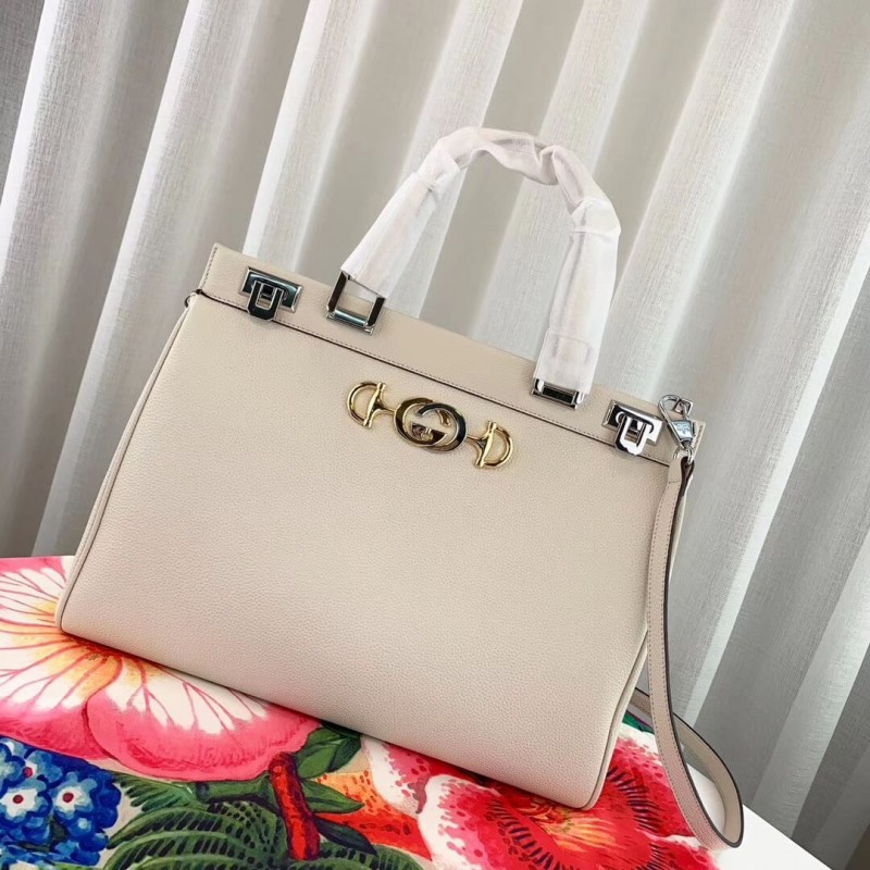 Replica Gucci Zumi Grainy Leather Medium Top Handle Bag 564714
