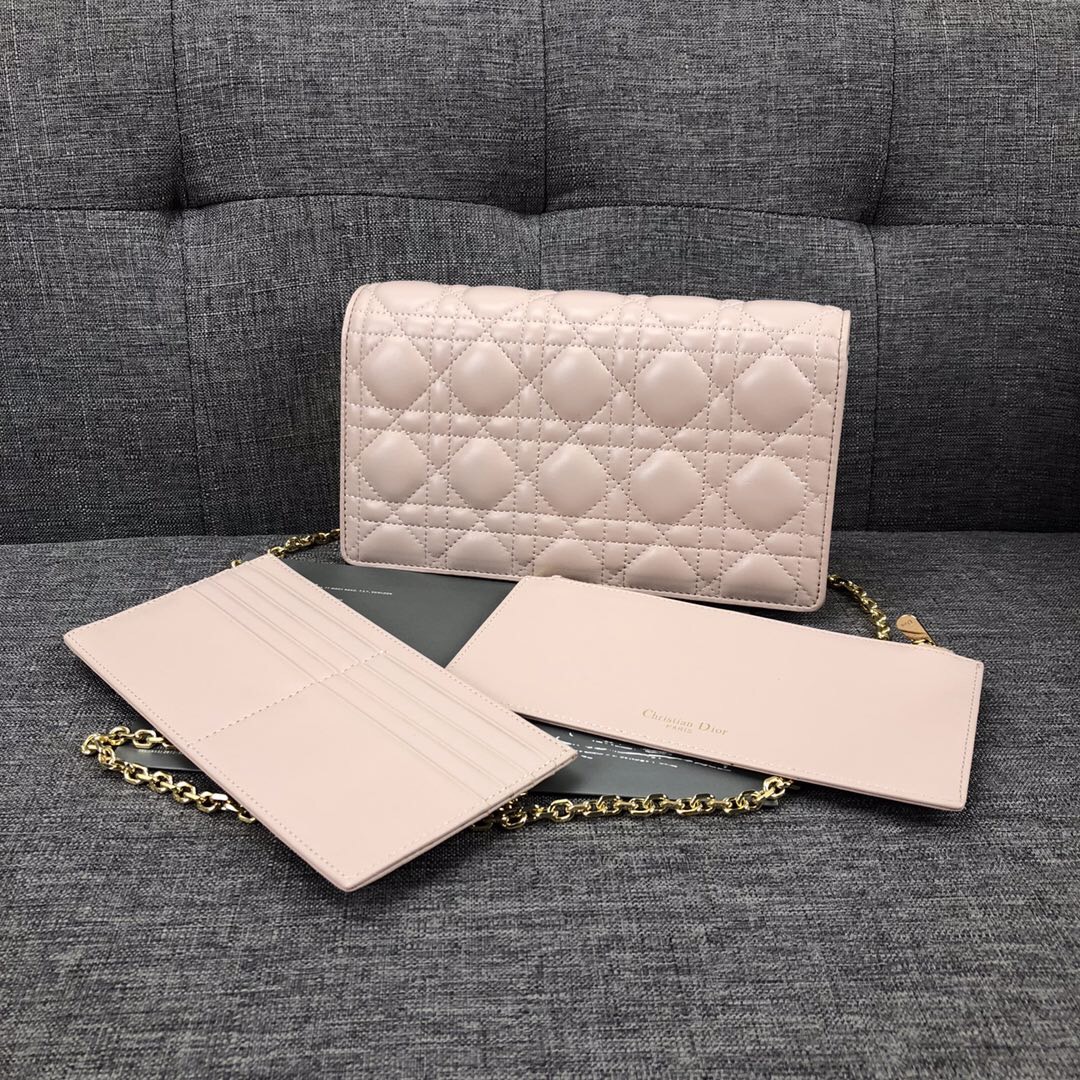 Replica Dior Lady Pouch Black/Pink