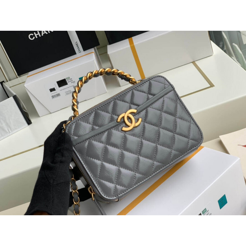 Replica Chanel Lambskin Vanity Case As2179
