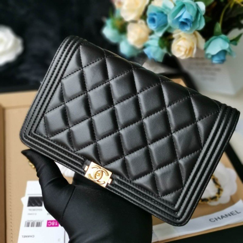 Replica Chanel Lambskin Leboy Woc Chain Bag 80287