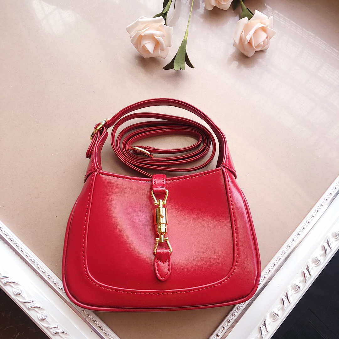 Replica Gucci Jackie 1961 Mini Shoulder Bag 637092 Black/White/Red