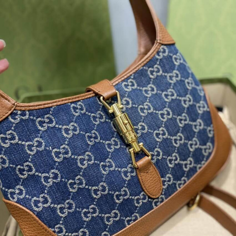 Replica Gucci Denim Jackie 1961 Small Shoulder Bag 636706