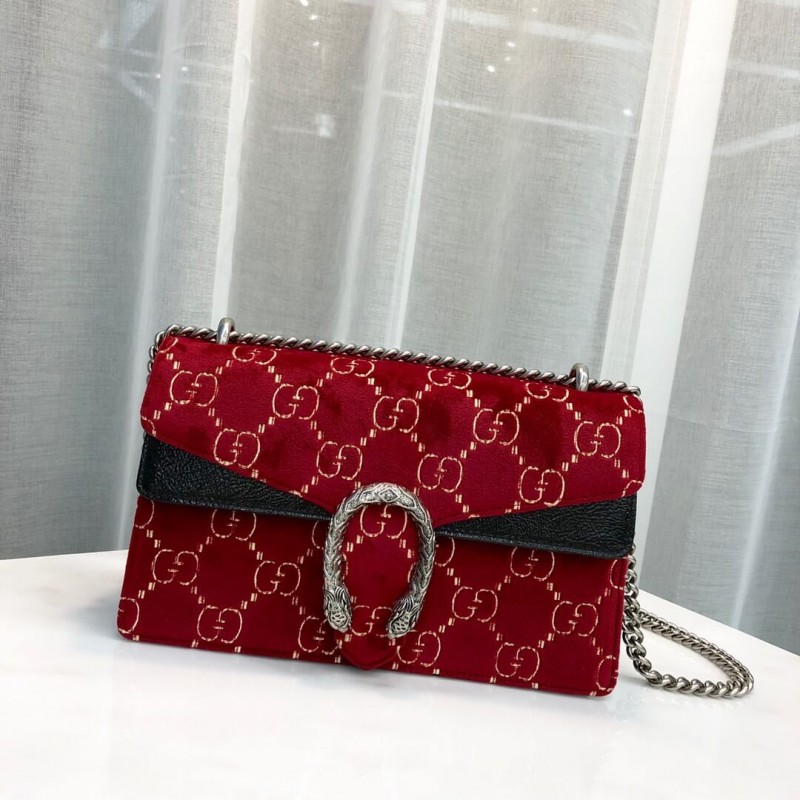 Replica Gucci Dionysus Gg Velvet Small Shoulder Bag 400249