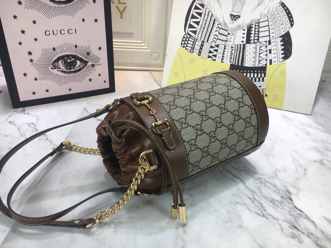 Replica Gucci Horsebit 1955 Small Bucket Bag 637115