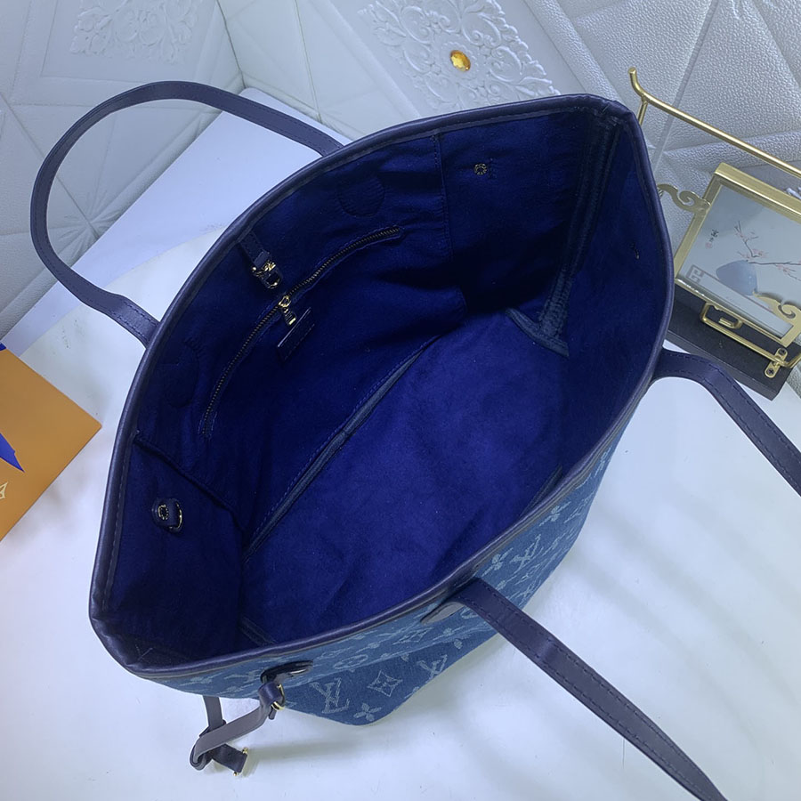 Replica Louis Vuitton Denim Materials Neverfull Mm
