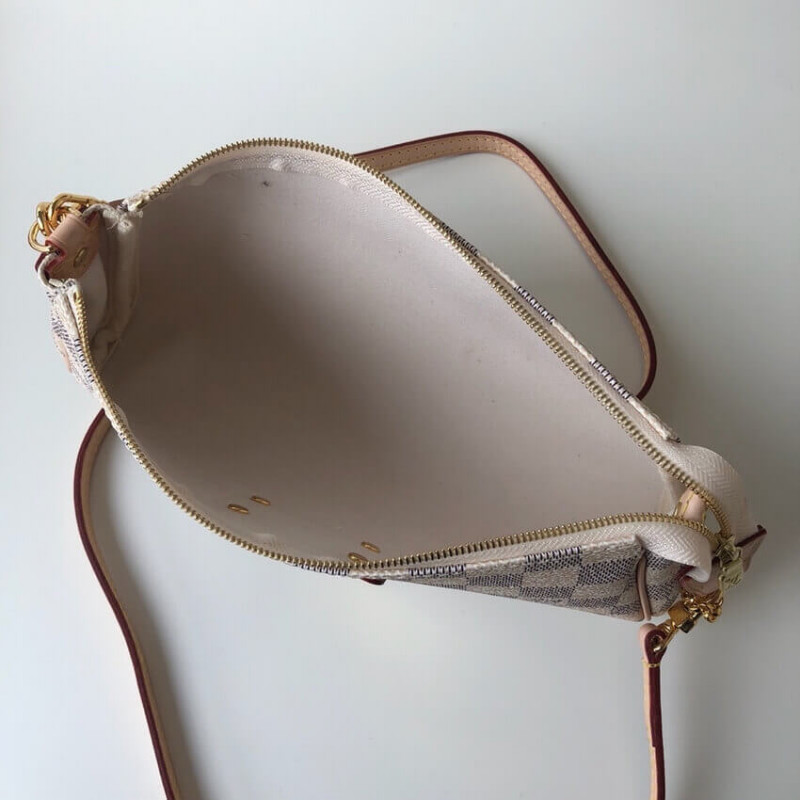 Replica Louis Vuitton Damier Azur Canvas Eva Clutch N55214