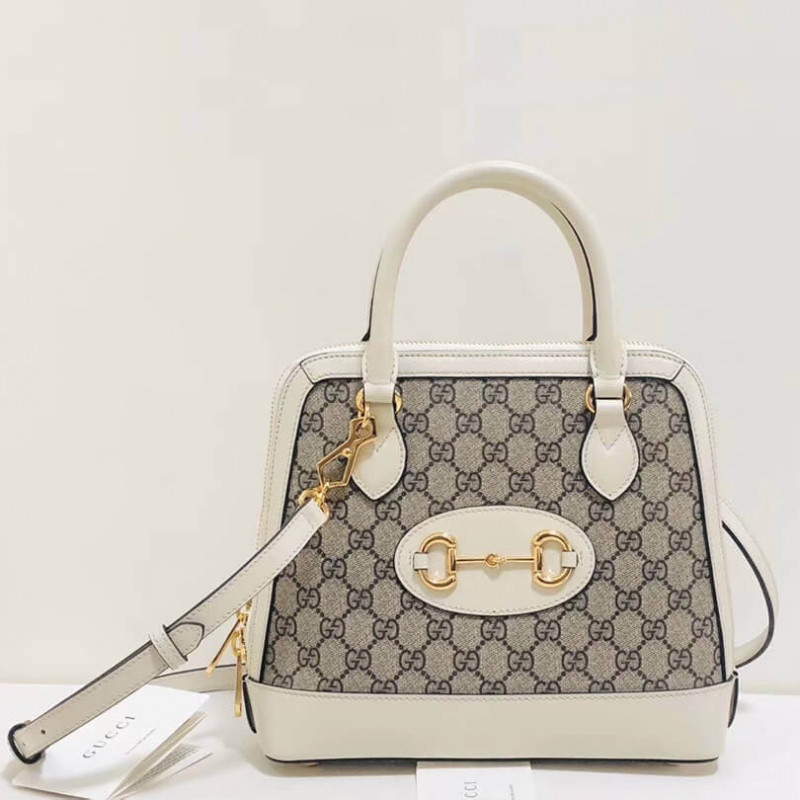 Replica Gucci 1955 Horsebit Gg Supreme Small Top Handle Bag 621220