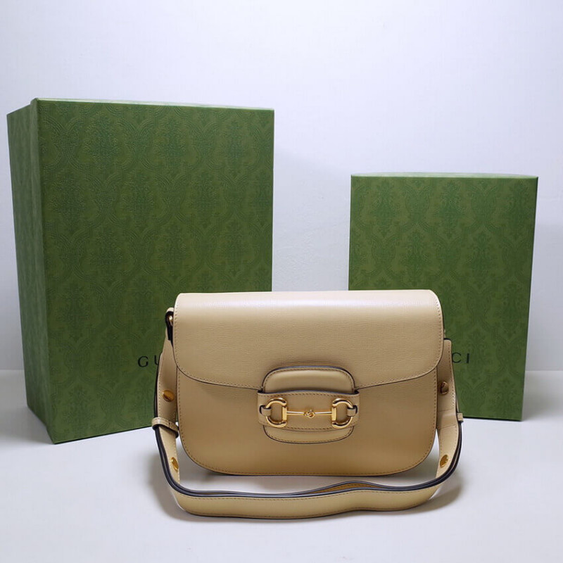 Replica Gucci 1955 Horsebit Leather Shoulder Bag 602204