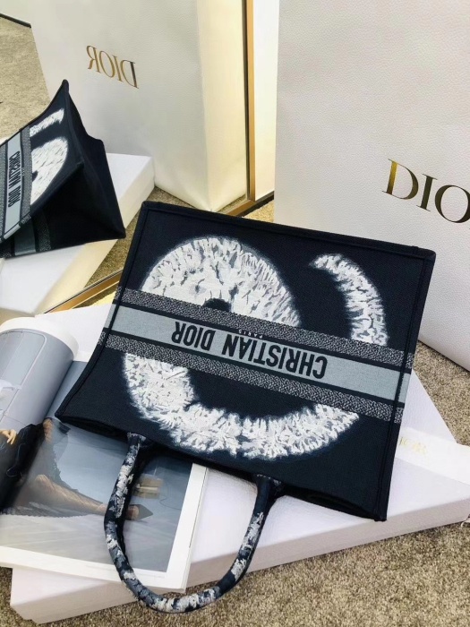 Replica Dior Aaa-Blue Multicolor Tie Book Tote 41Cm