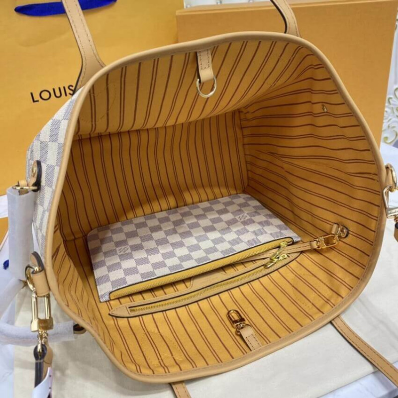 Replica Louis Vuitton Damier Azur Neverfull Mm N50047