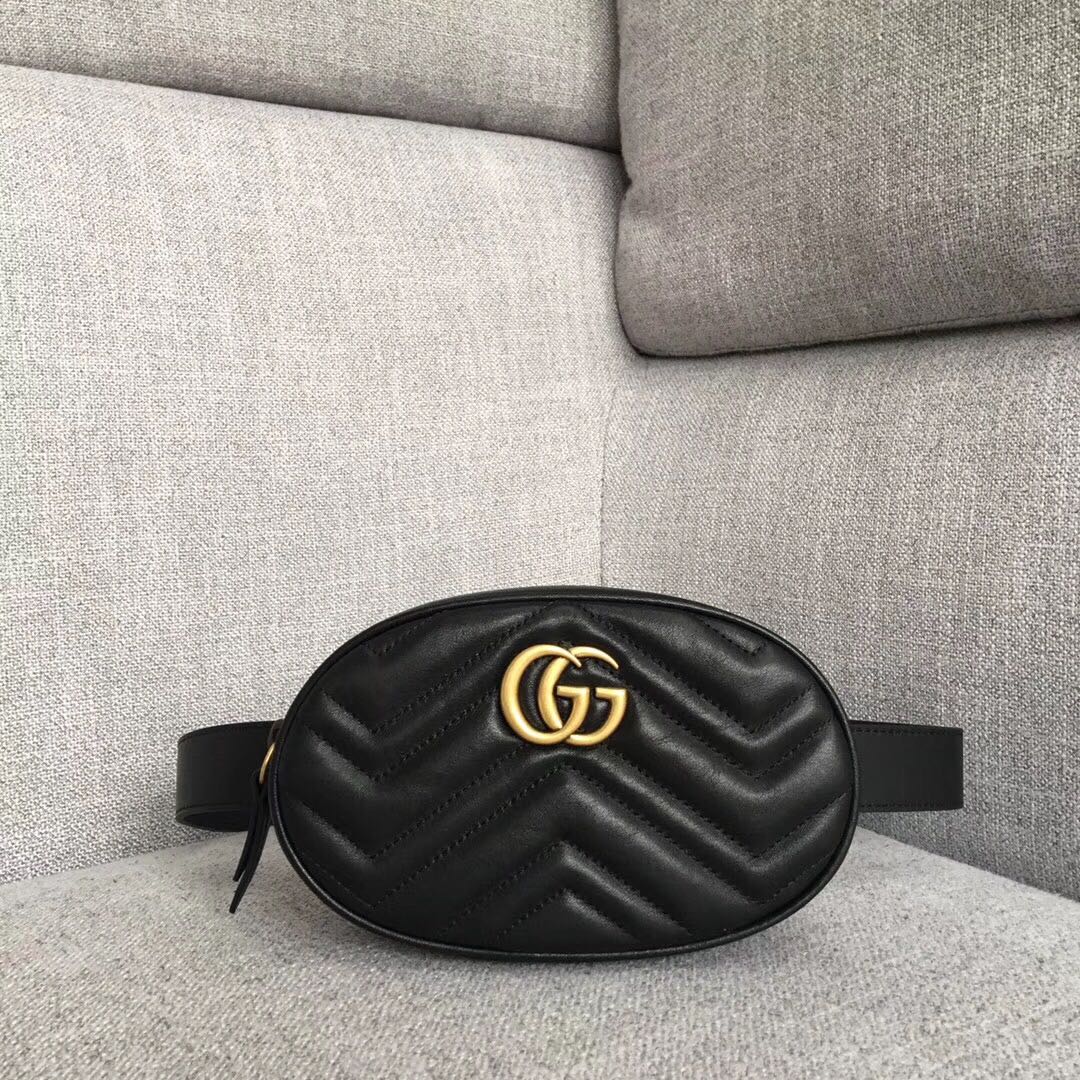 Replica Gucci Marmont Matelasse Leather Belt Bag