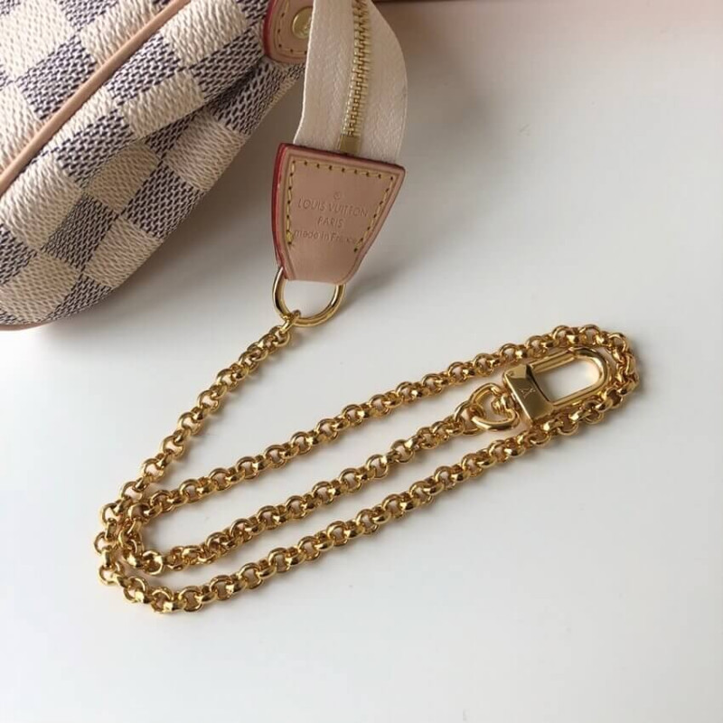Replica Louis Vuitton Damier Azur Canvas Eva Clutch N55214