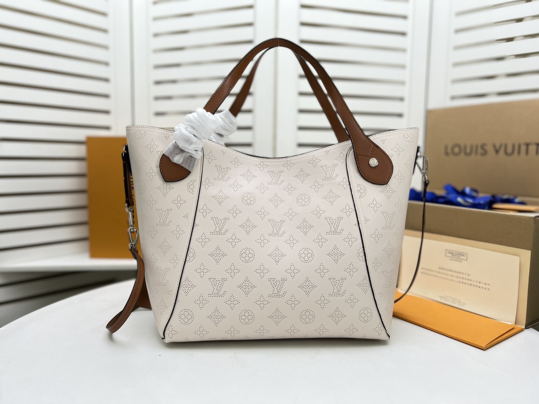 Replica Louis Vuitton Hina Mm- Black/Beige/Pink/White