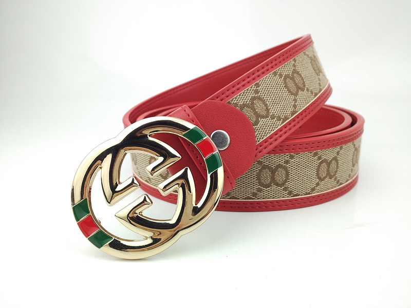 Replica Gucci Belt G299-75 Red 38Mm