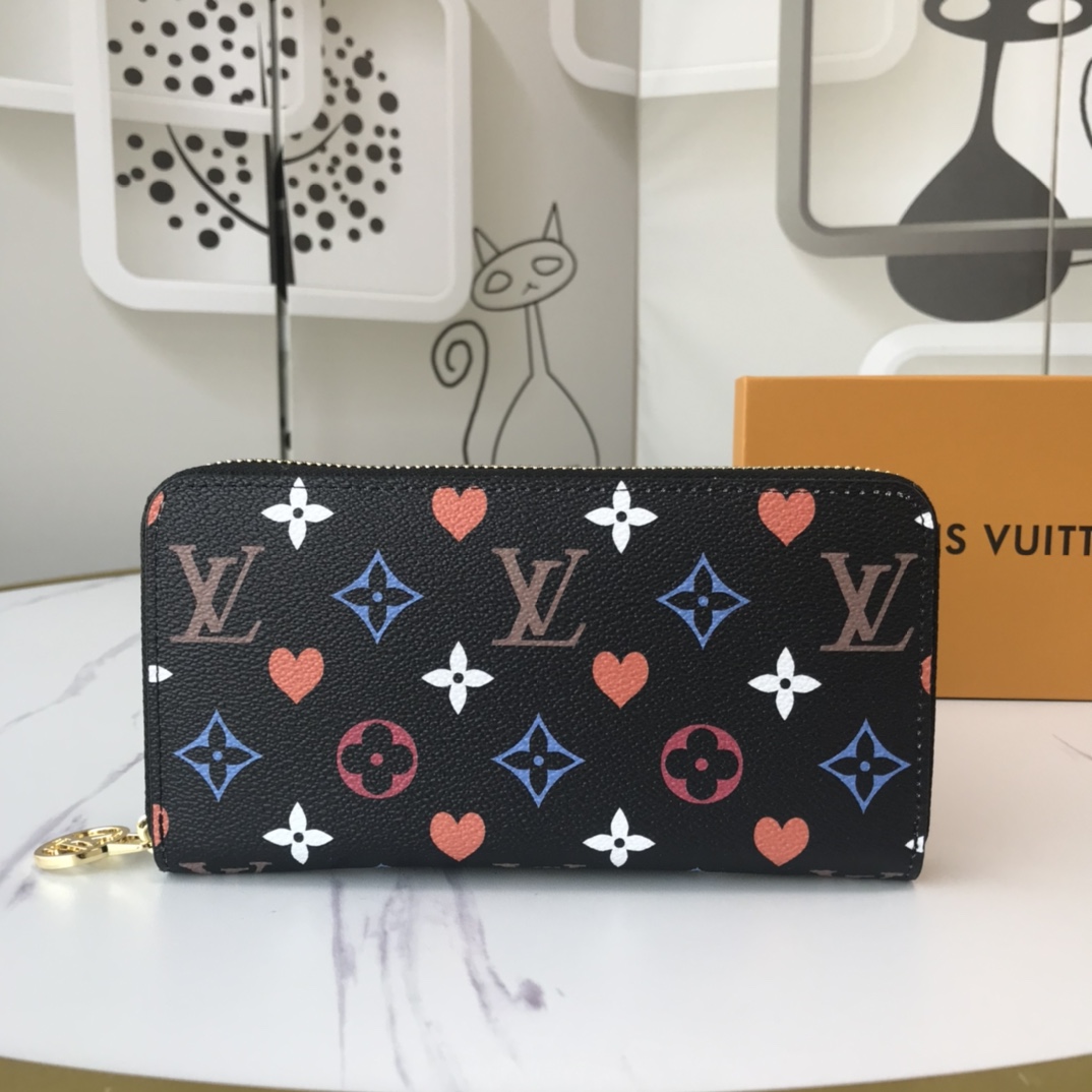 Replica Louis Vuitton Game On Zippy Wallet M80323 Black/White