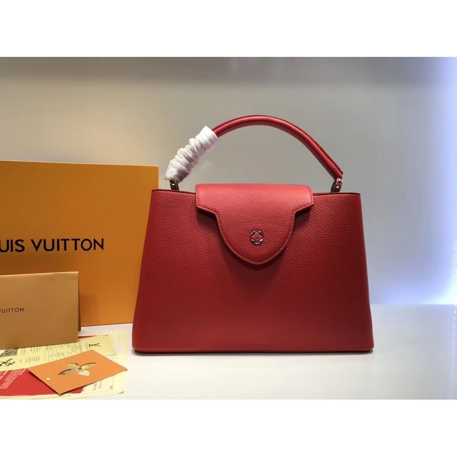 Replica Louis Vuitton Taurillon Leather Capucines Mm M48864
