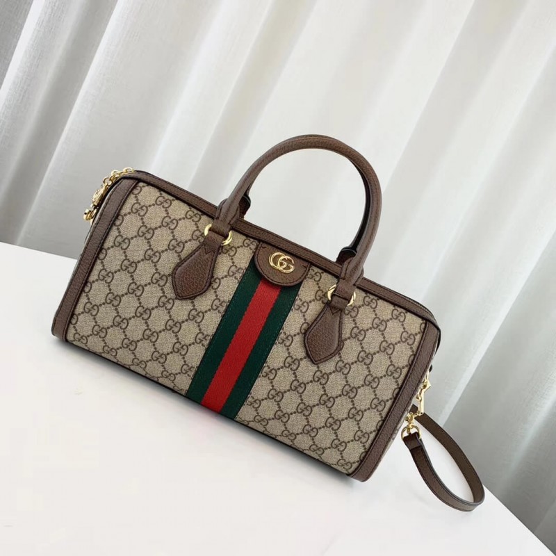 Replica Gucci Ophidia Gg Medium Top Handle Bag 524532 Coffee