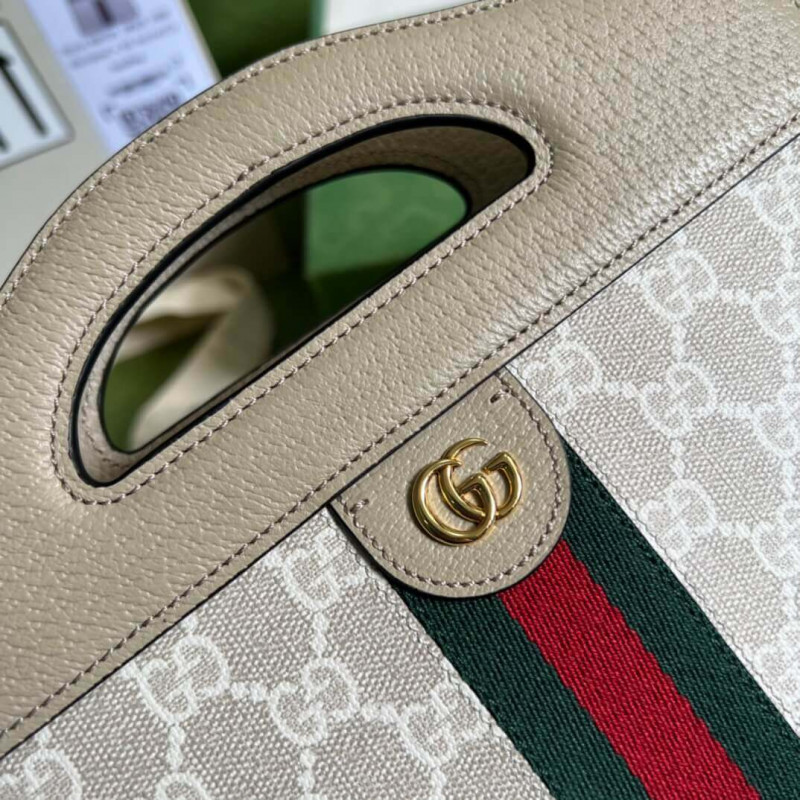 Replica Gucci Ophidia Small Tote With Web 693724 White
