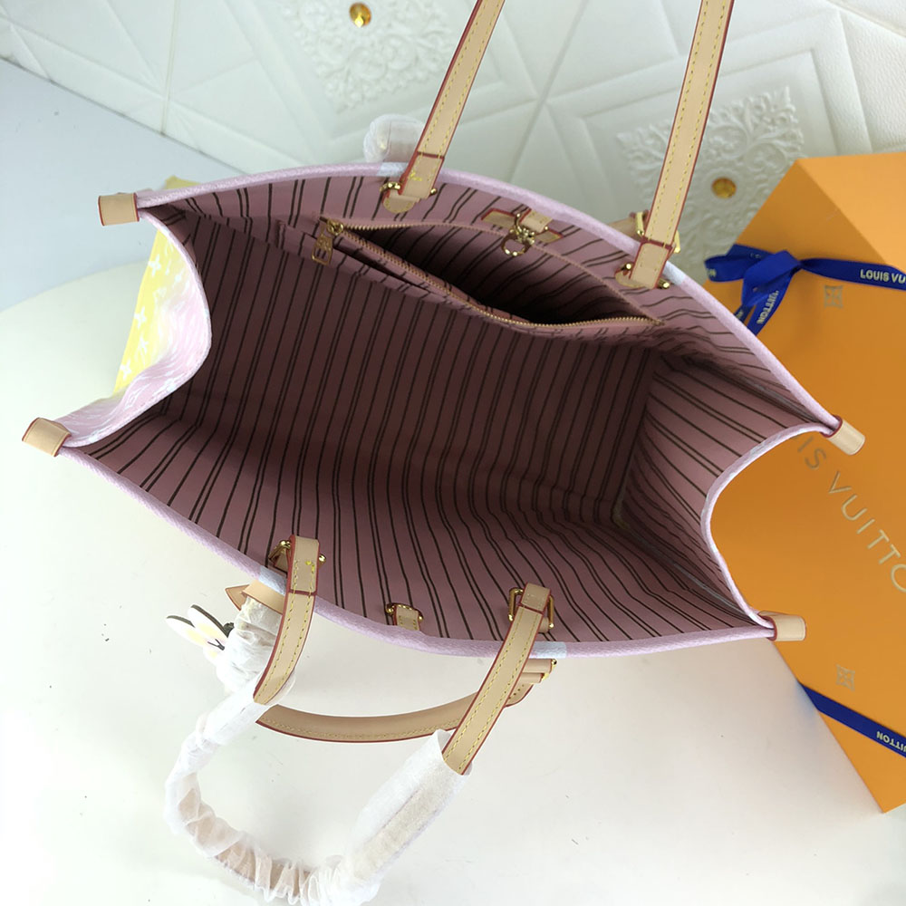 Replica Louis Vuitton Onthego Gm Blue/Pink/Mist