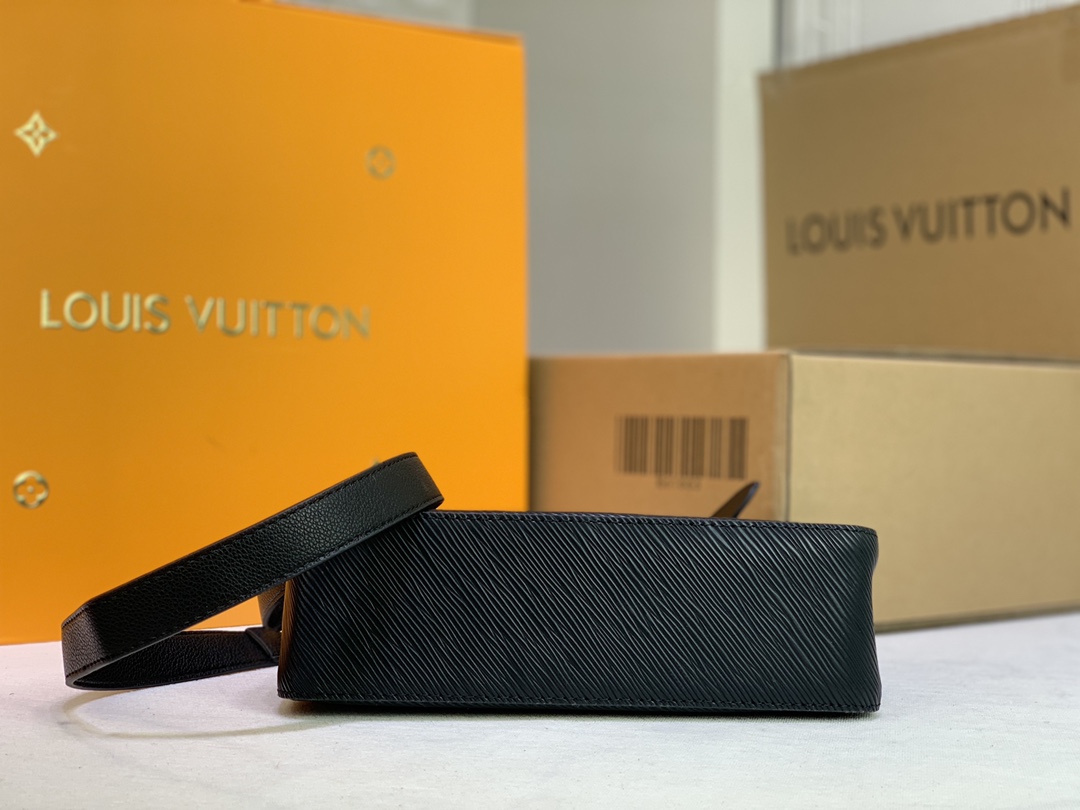 Replica Louis Vuitton Marelle Handbag Black/White/Brown