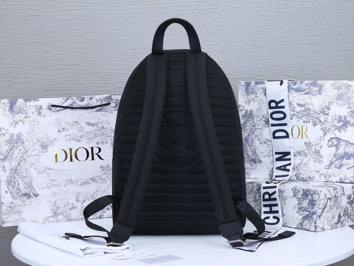 Replica Dior 42Cm Rider Backpack Beige/Blue