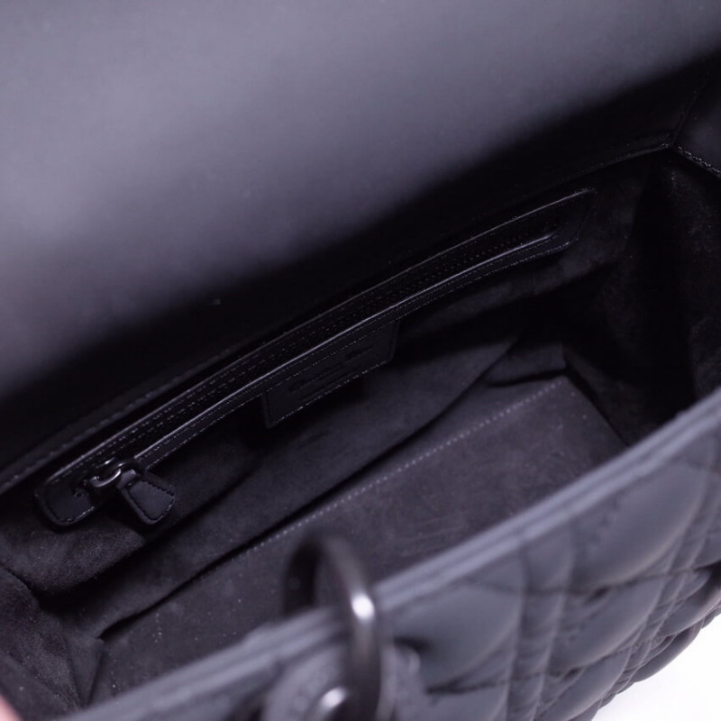 Replica Dior Medium Lady Dior Bag In Ultramatte Cannage Calfskin M0565