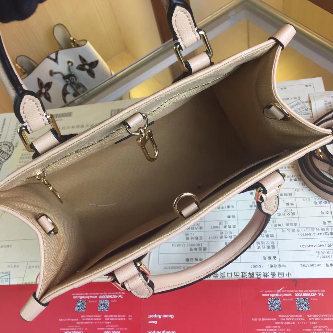 Replica Louis Vuitton Onthego Pm M45653 Black/Beige/Pink