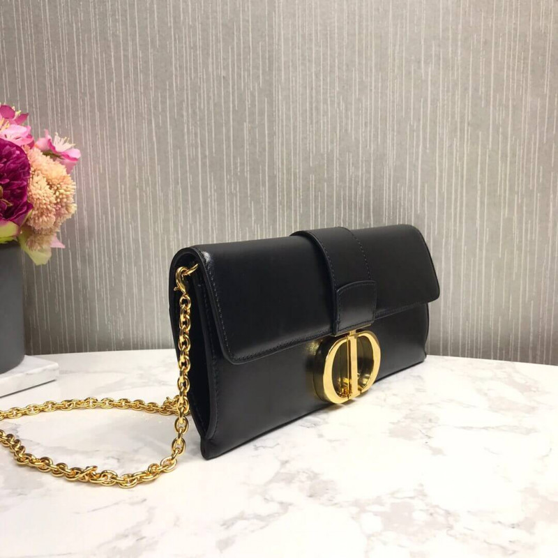 Replica Christian Dior 30 Montaigne Calfskin Clutch Chain Bag M9206