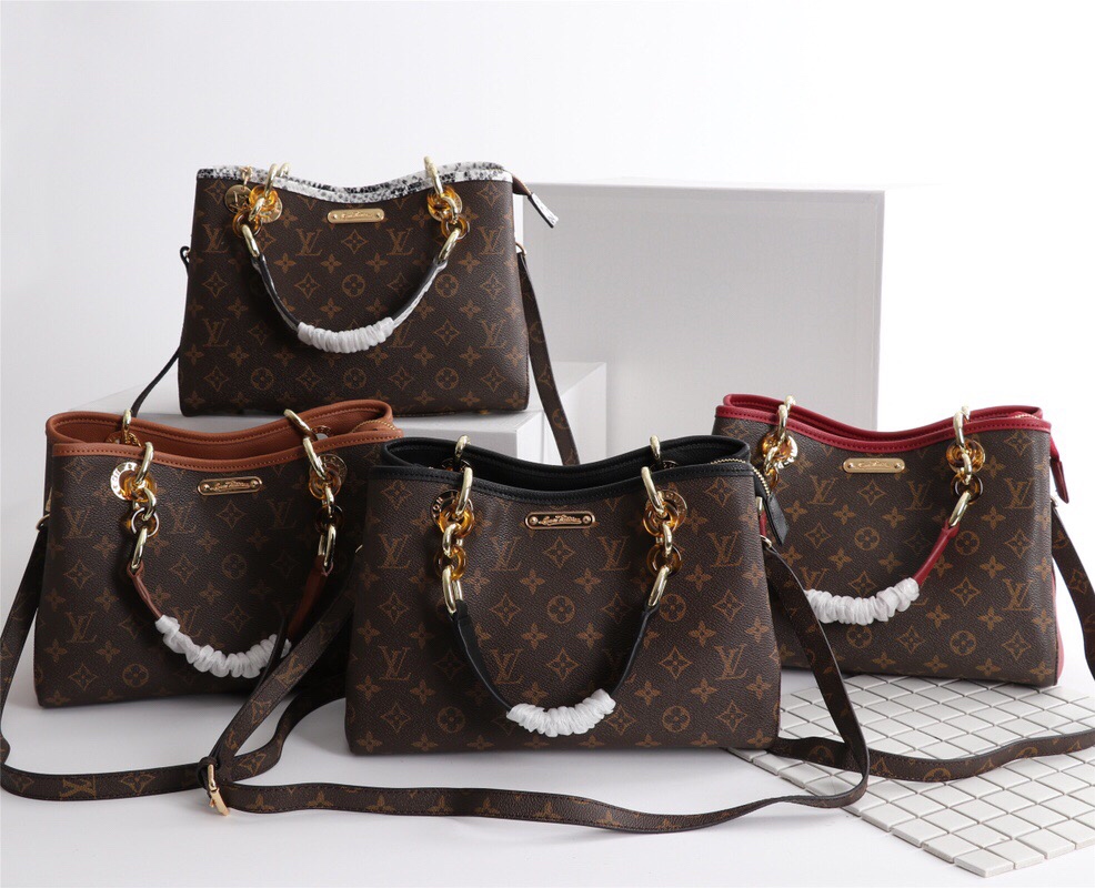 Replica Louis Vuitton Classic Monogram Handle Bag With Strap