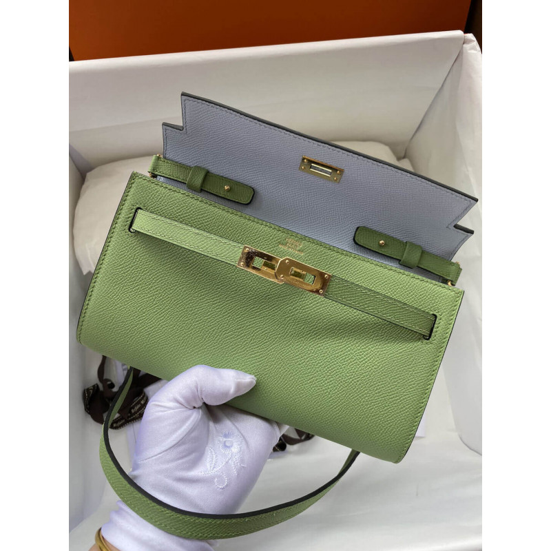Replica Hermes Kelly Wallet To Go Woc 499041 Green