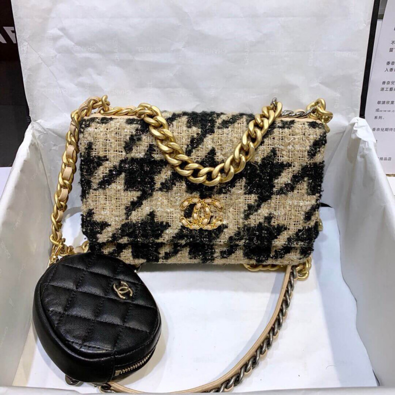Replica Chanel 19 Tweed Woc With Leather Coin Purse Ap0985