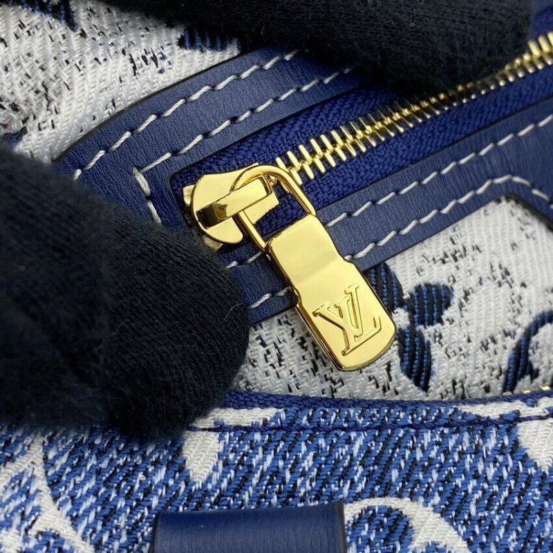 Replica Louis Vuitton Monogram Jacquard Denim Speedy Bandouliere 25 M59609