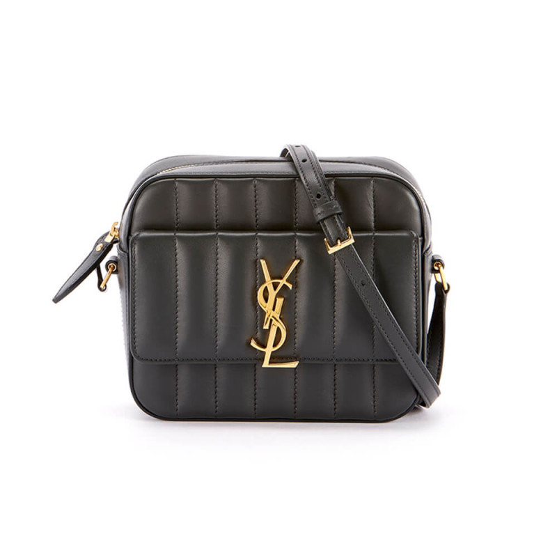 Replica Saint Laurent Vicky Camera Bag In Quilted Lambskin 555052