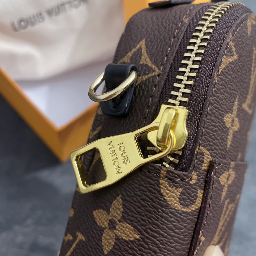 Replica Louis Vuitton Monogram Bag Charm Chain Coin Wallet K04