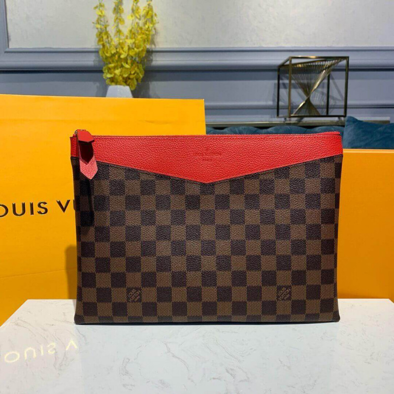 Replica Louis Vuitton Damier Ebene Daily Pouch N60262