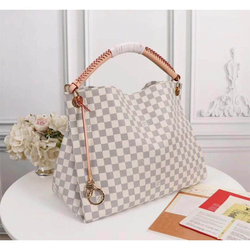 Replica Louis Vuitton Damier Azur Canvas Artsy Mm N41174
