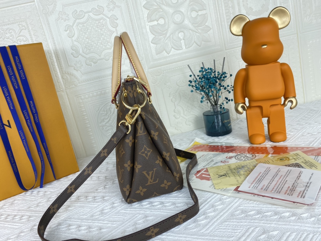 Replica Louis Vuitton Pallas Bb Black/Red/Pink