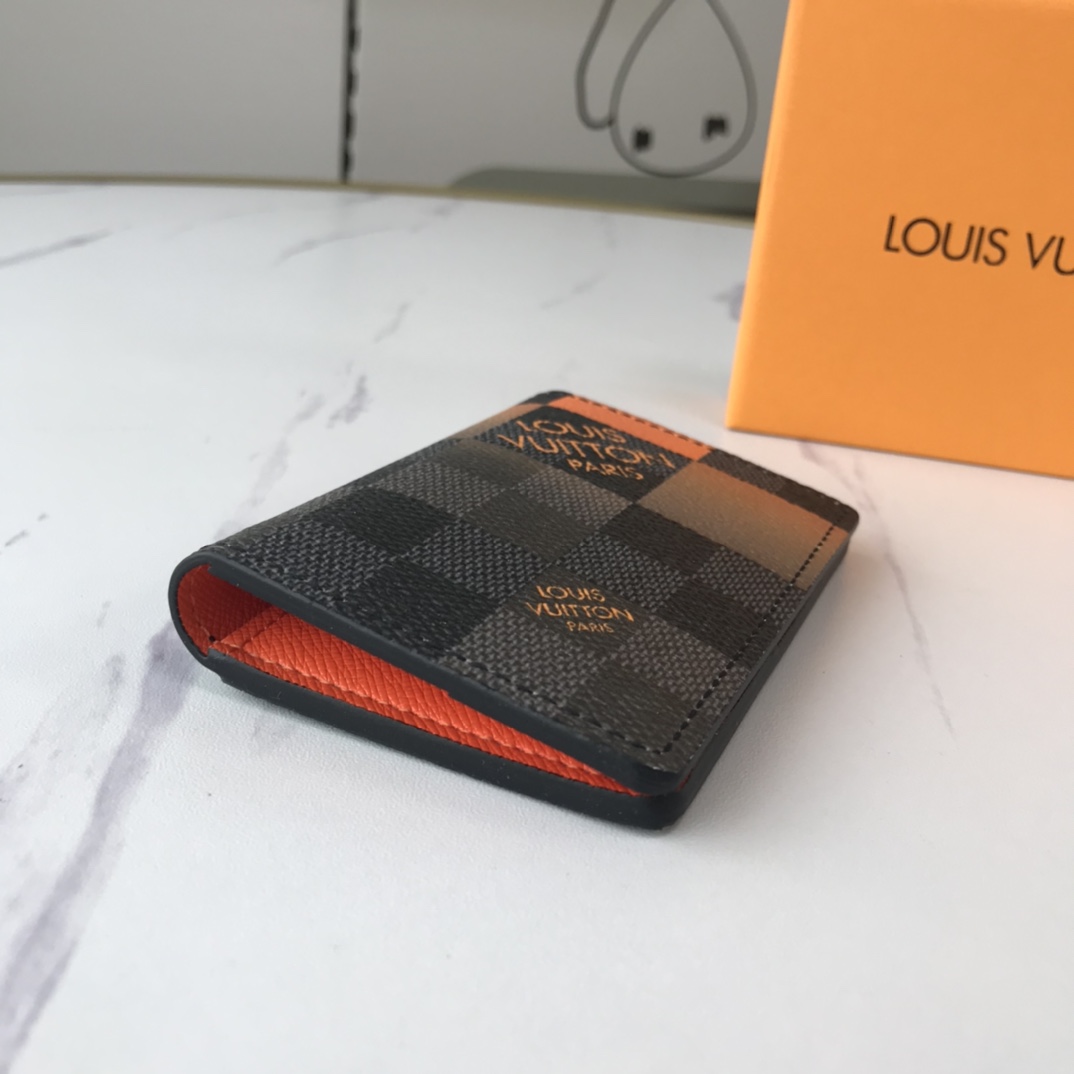Replica Louis Vuitton Pocket Organizer N40411 White/Blue/Orange