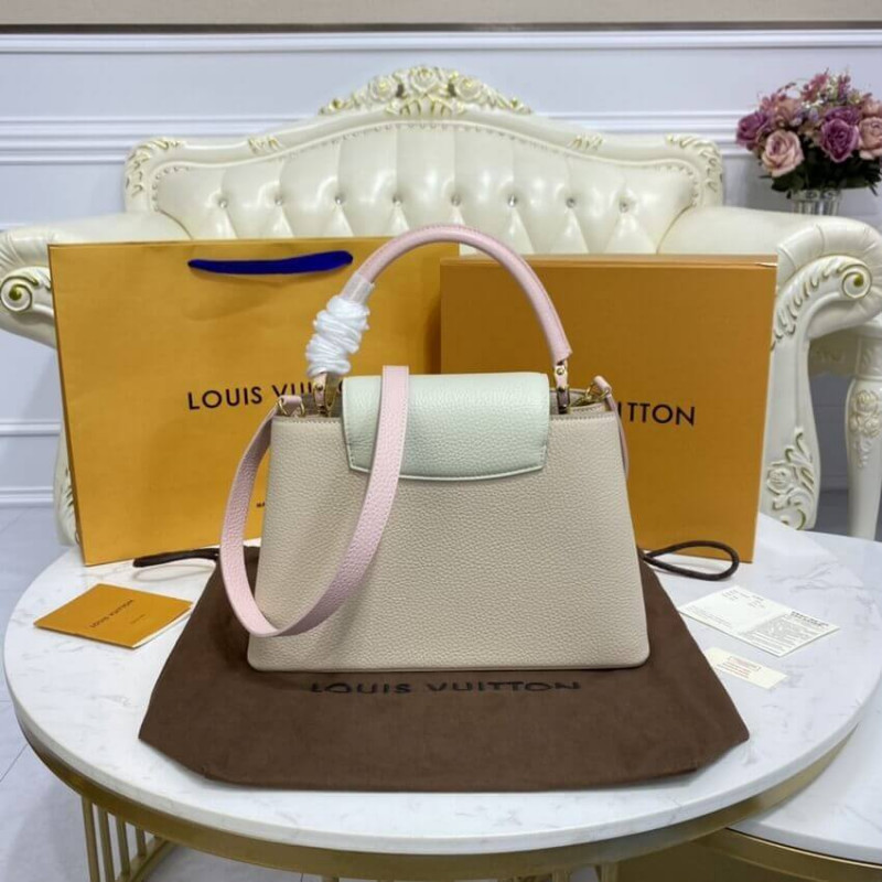 Replica Louis Vuitton Taurillon Leather Capucines Mm M57224