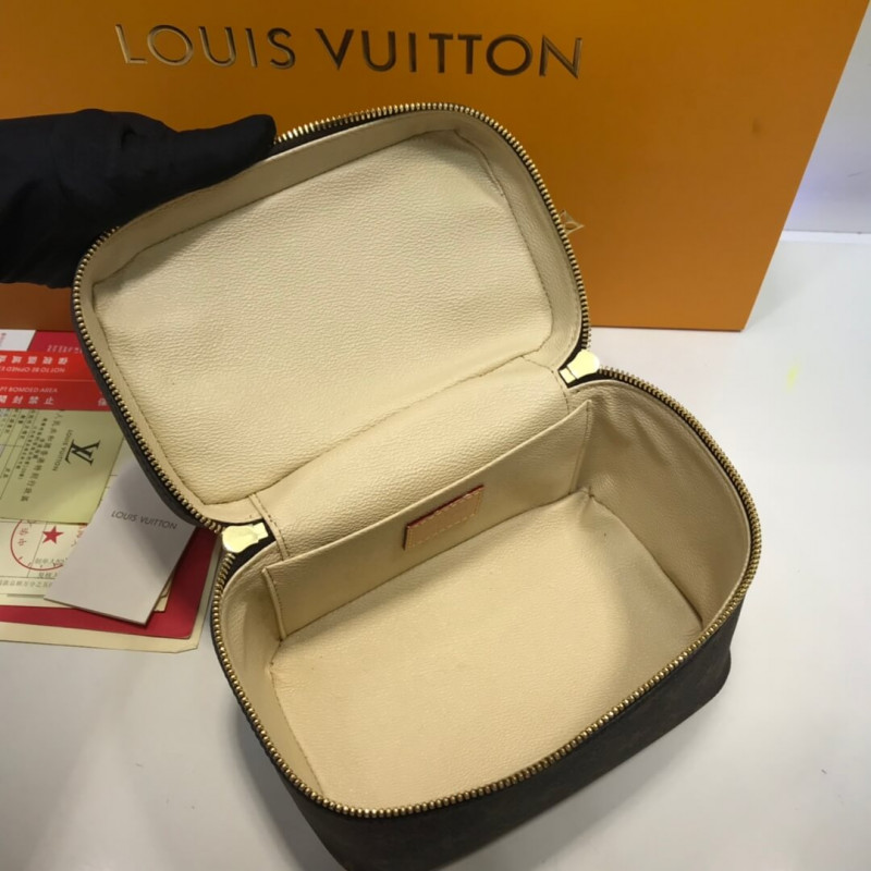 Replica Louis Vuitton Monogram Canvas Nice Cosmetic Mini M44495