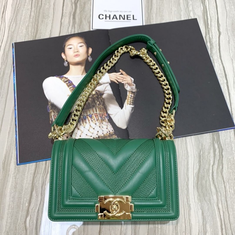 Replica Chanel Calfskin Small Boy Chanel Handbag A67085