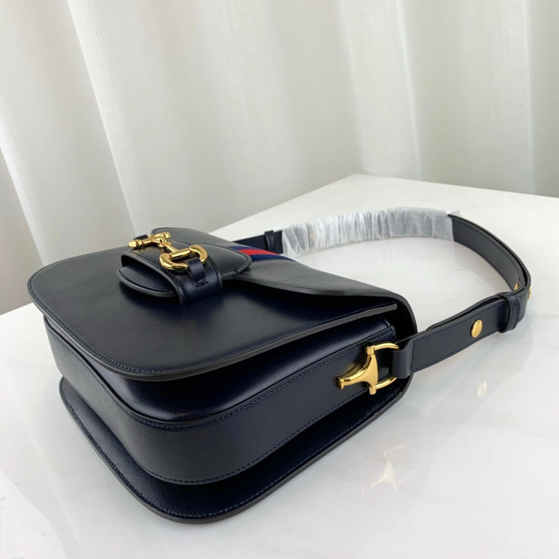 Replica Gucci 1955 Horsebit Shoulder Bag 602204 Blue