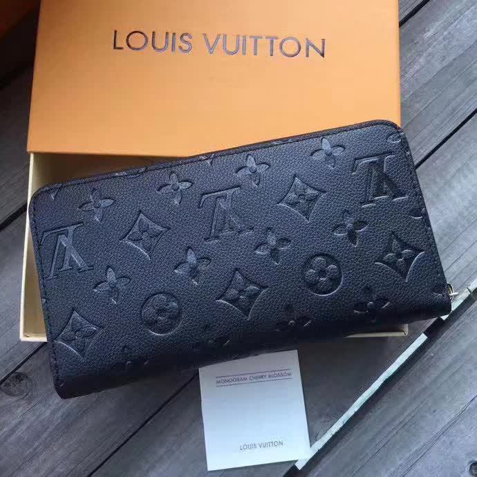 Replica Louis Vuitton Supple Monogram Empreinte Leather Zippy Wallet