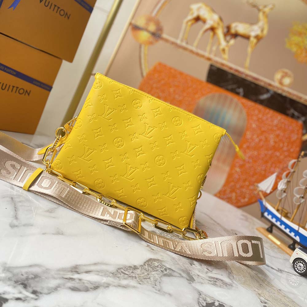 Replica Louis Vuitton Coussin Pm Handbag- Navy/Yellow