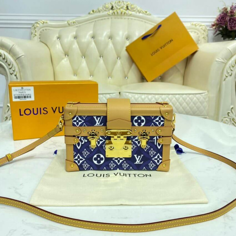 Replica Louis Vuitton Since 1854 Petite Malle M57212 Blue