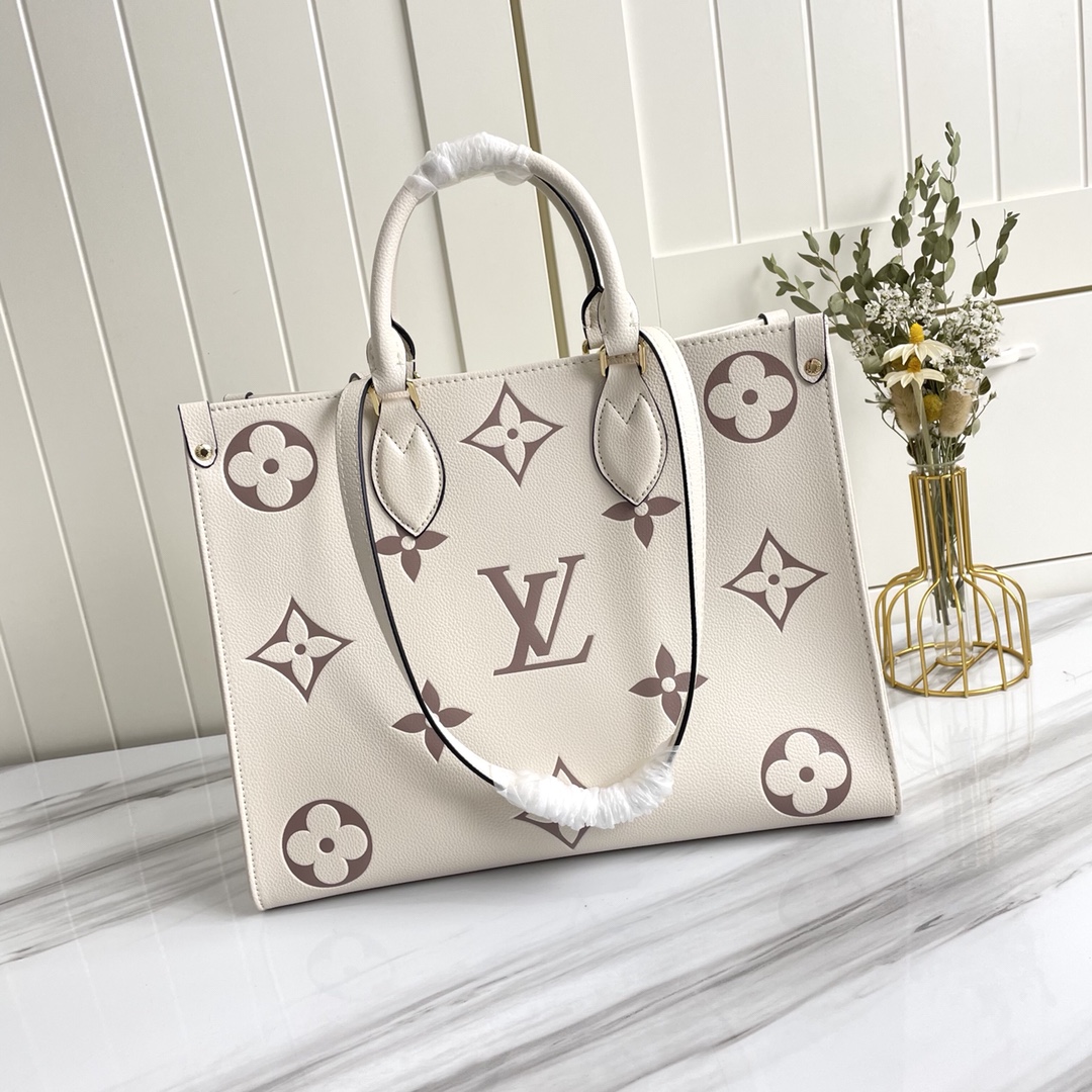 Replica Louis Vuitton Aaa-Onthego Mm Black/Beige