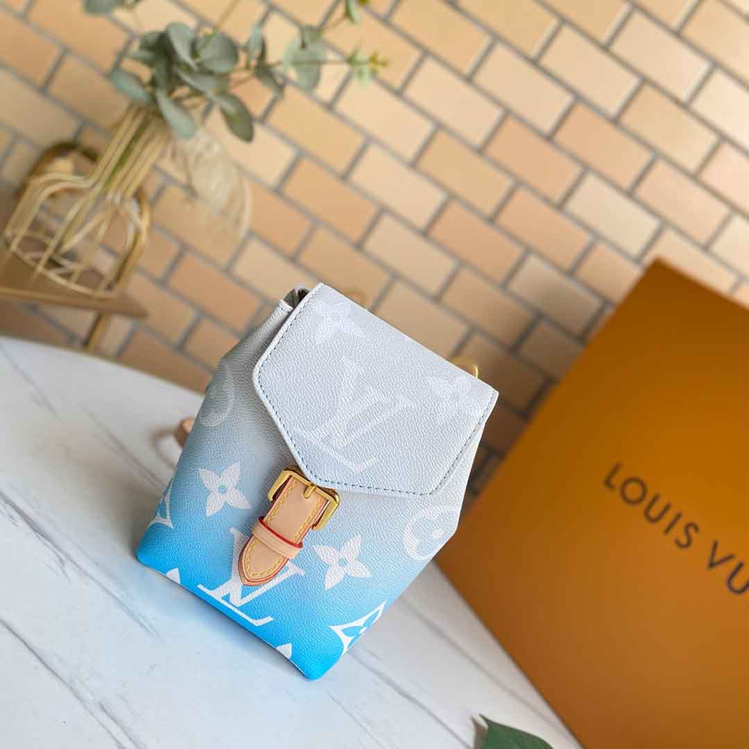 Replica Louis Vuitton Tiny Backpack M45764 Pink/Blue