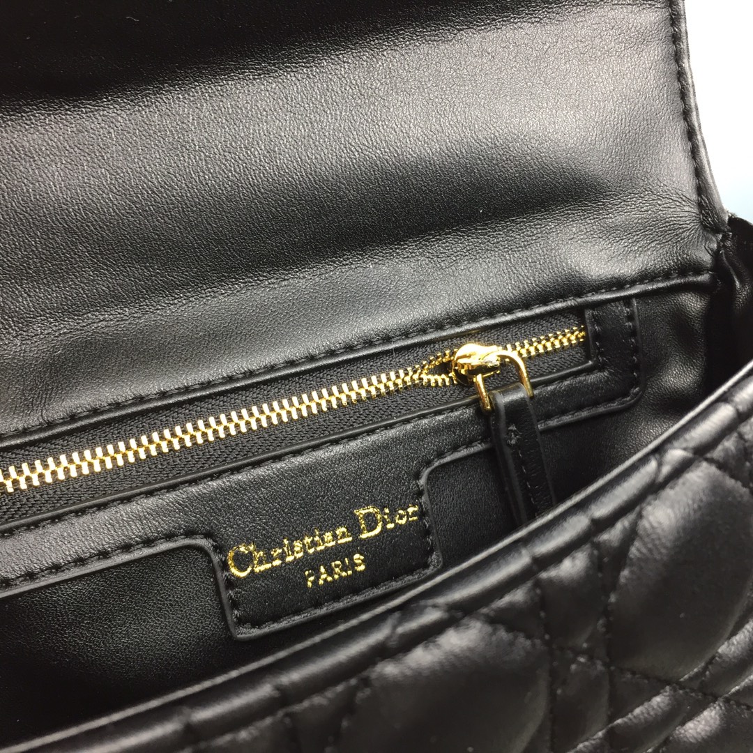 Replica Dior Small Dr Caro Bag Black/Beige